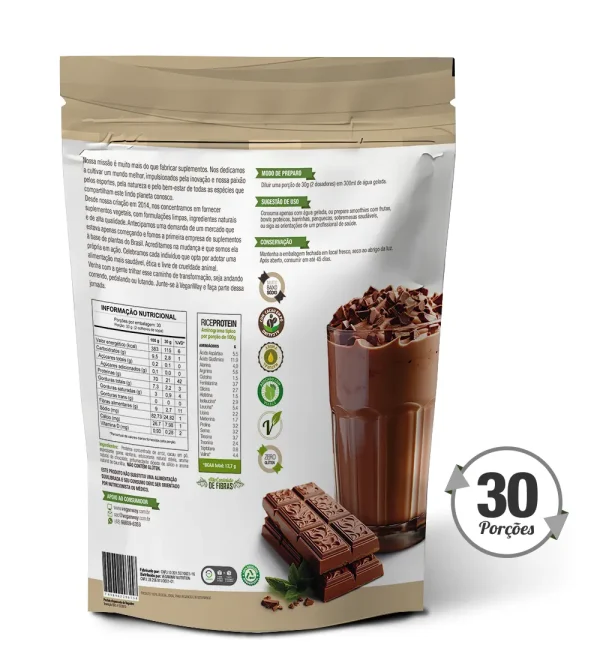 RICE CACAU proteina vegetal costas atributos Suplementos Veganos VeganWay Nutrition