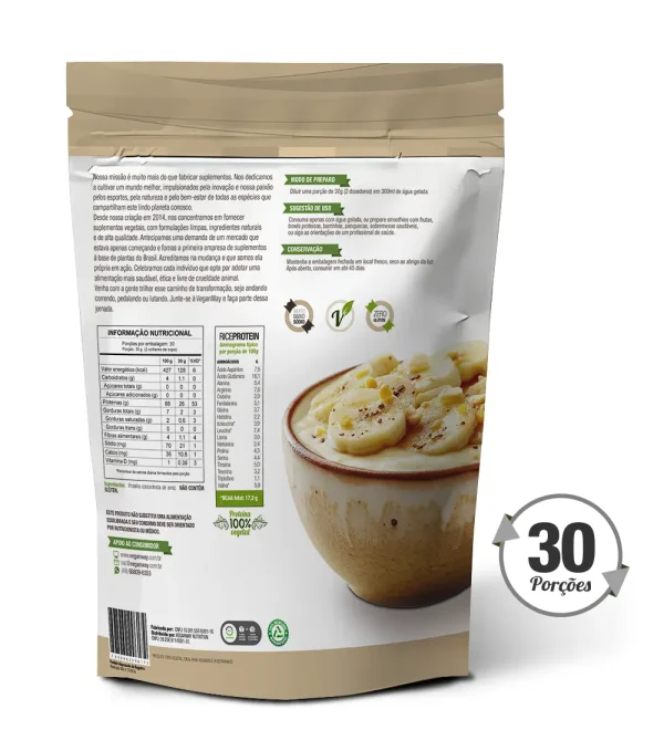 PROTEINA DE ARROZ ORGANICO SABOR NATURAL